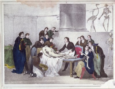 Die Anatomie-Lektion, 1826 von Louis Thomas Bardel